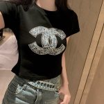 Chanel Denim Short-Sleeved T-Shirt