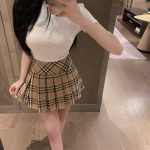 Burberry Plaid Pleated Skirt