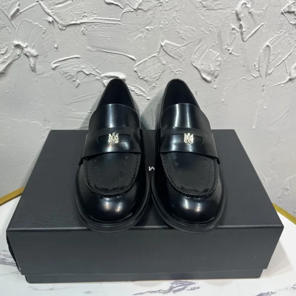 Ami Cowhide Derby Shoes For Autumn