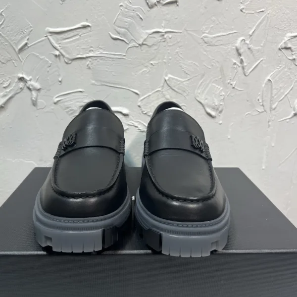 Ami Cowhide Derby Shoes For Autumn