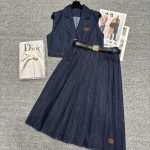 Dior Denim Midi Skirt