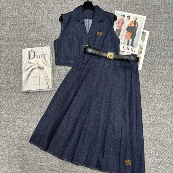 Dior Denim Midi Skirt