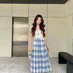Burberry Plaid Midi Skirt
