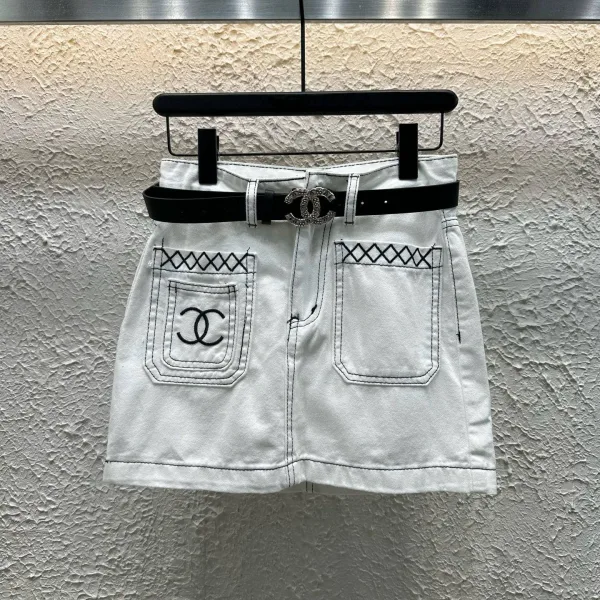 Chanel Denim Short Skirt