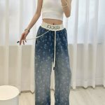 Gucci Velvet Jeans
