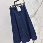Dior Denim Embroidered Belt