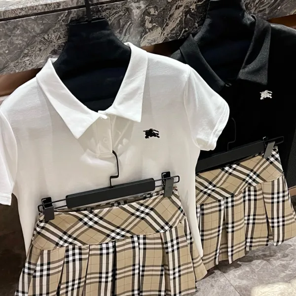 Burberry Plaid Short-Sleeved Shirt