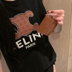 Celine Leather Short-Sleeved T-Shirt