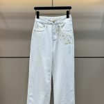 Dior Leather Jeans For Summer