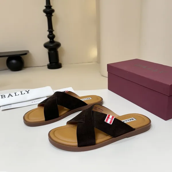 Bally Cowhide Slippers