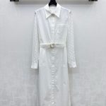 Louis Vuitton Jacquard Long-Sleeved Dress