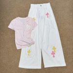 Chrome Hearts Leather Casual Pants
