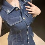 Chanel Denim Sleeveless Dress