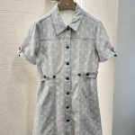 HermÃ¨s Denim Short-Sleeved Shirts