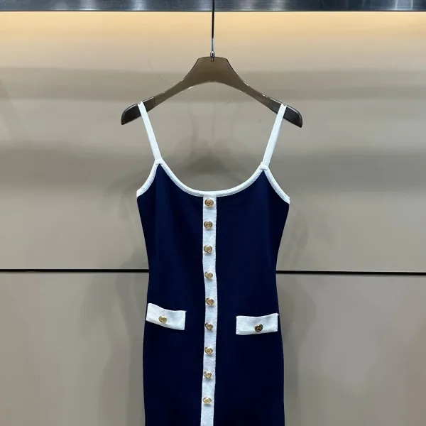 Balmain Gold Spaghetti Straps