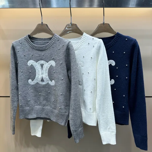 Celine Lace Long-Sleeved Sweater