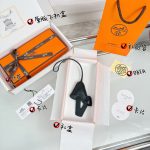 HermÃ¨s Lambskin Leather Keychains