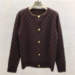 Gucci Gold Long-Sleeved Cardigan