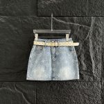 Louis Vuitton Denim Short Skirt