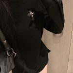 Chrome Hearts Leather Long-Sleeved T-Shirt