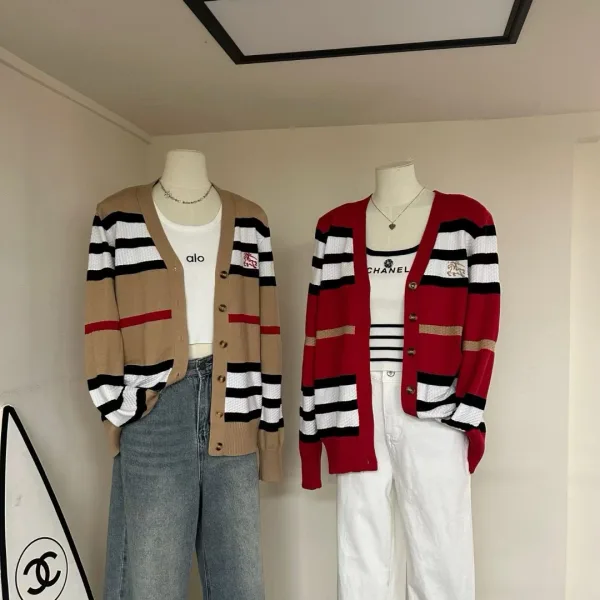 Burberry Jacquard Long-Sleeved Cardigan