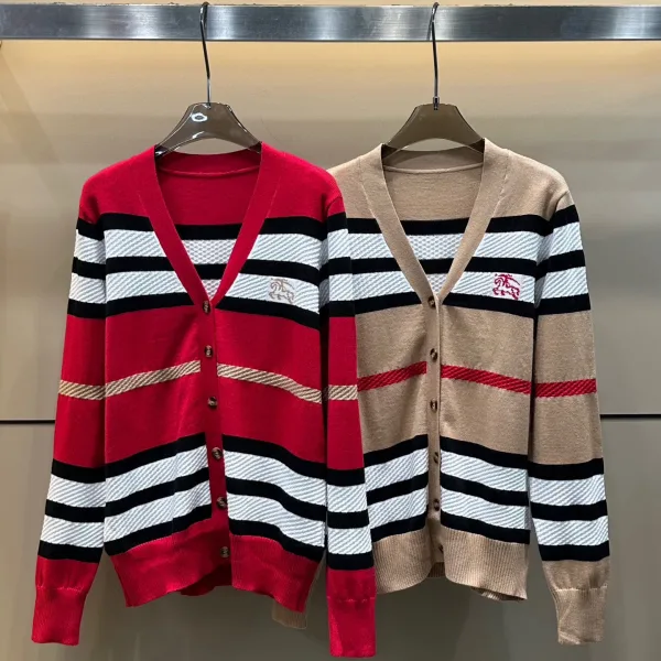 Burberry Jacquard Long-Sleeved Cardigan