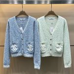 Chanel Jacquard Long-Sleeved Cardigan