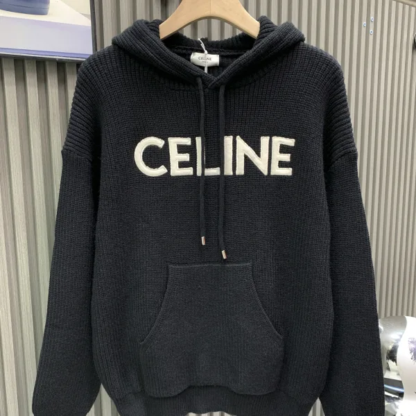 Celine Felt Hoodies For Fall