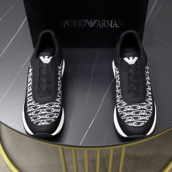 Armani Knit Fabric Sneakers
