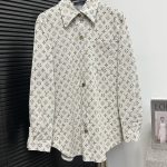 Louis Vuitton Denim Long-Sleeved Shirts For Autumn