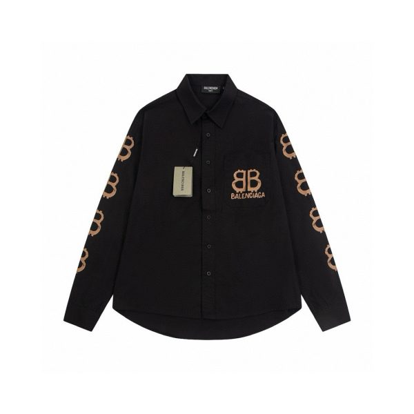 Balenciaga Cotton Long-Sleeved Shirts