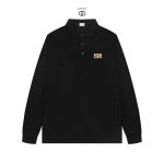 Gucci Cotton Long-Sleeved Polo Shirt