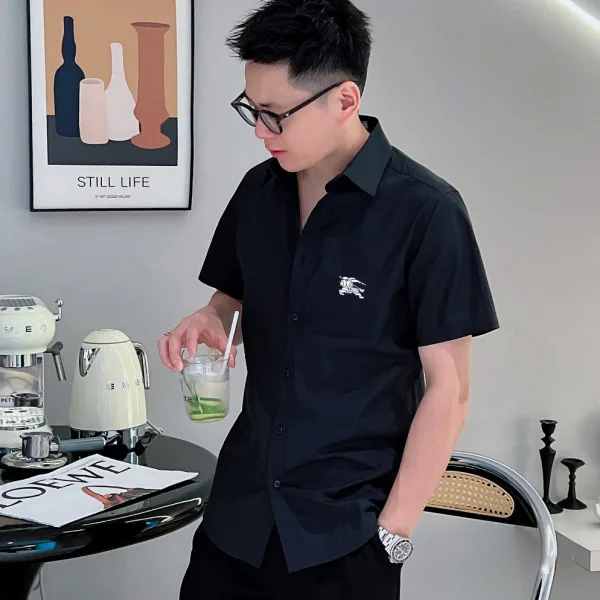 Burberry Silk Short-Sleeved Shirt