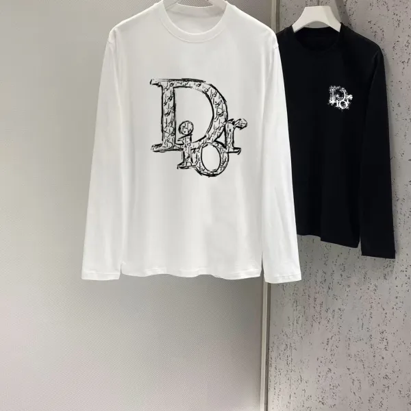 Dior Cotton Long-Sleeved T-Shirt For Autumn