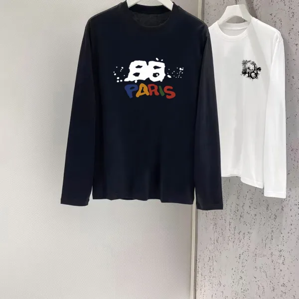 Balenciaga Cotton Long-Sleeved T-Shirt For Autumn