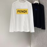 Fendi Cotton Long-Sleeved T-Shirt For Autumn