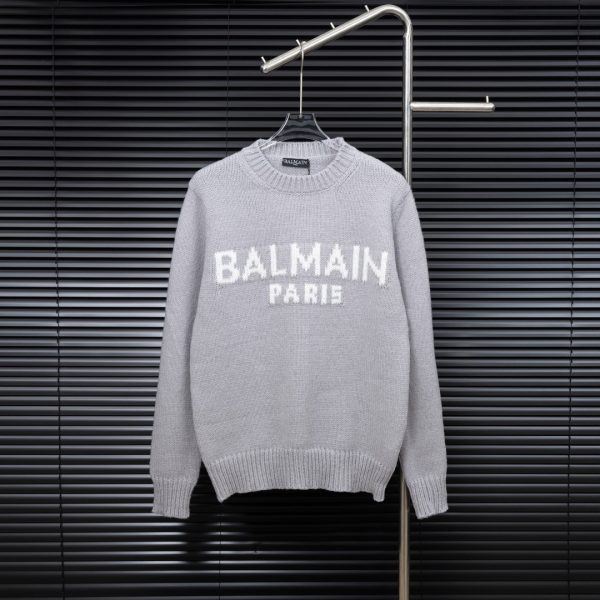 Balmain Wool Long-Sleeved Sweater