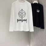 Balenciaga Cotton Long-Sleeved T-Shirt For Autumn