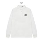 Gucci Cotton Long-Sleeved Polo Shirt
