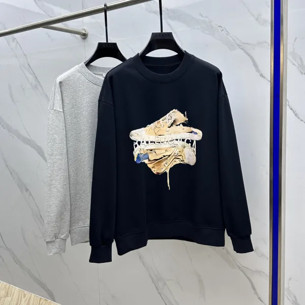 Balenciaga Cotton Long-Sleeved Sweatshirt For Autumn