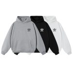 Adidas Hoodie Black Retro Logo