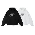 Nike Hoodie Black Cotton