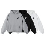 Nike Hoodie Black Cotton