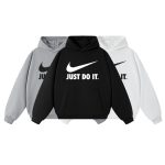 Nike Hoodie Black Cotton