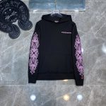Chrome Hearts Hoodie Pink Adhesive Winter