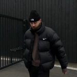 Nike Down Jacket Red Gore-Tex Cotton Woven Fabric Three-Layer Composite Autumn Winter Early Zippered Pocket