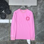 Chrome Hearts Long-Sleeved T-Shirt Red Autumn