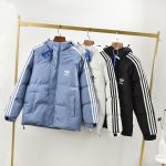 Adidas Cotton-Padded Coat Red Down Waterproof Design High-Quality Materials Winter