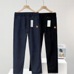 Kenzo Fleece-Lined Pants Red Cotton Fleece Coral Corduroy Winter Slim Fit