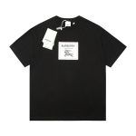 Burberry Short Sleeves Color Cotton Combed
